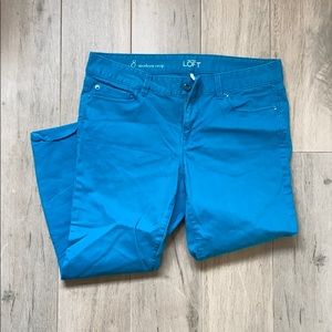 The LOFT Teal Capri/Crop Pants